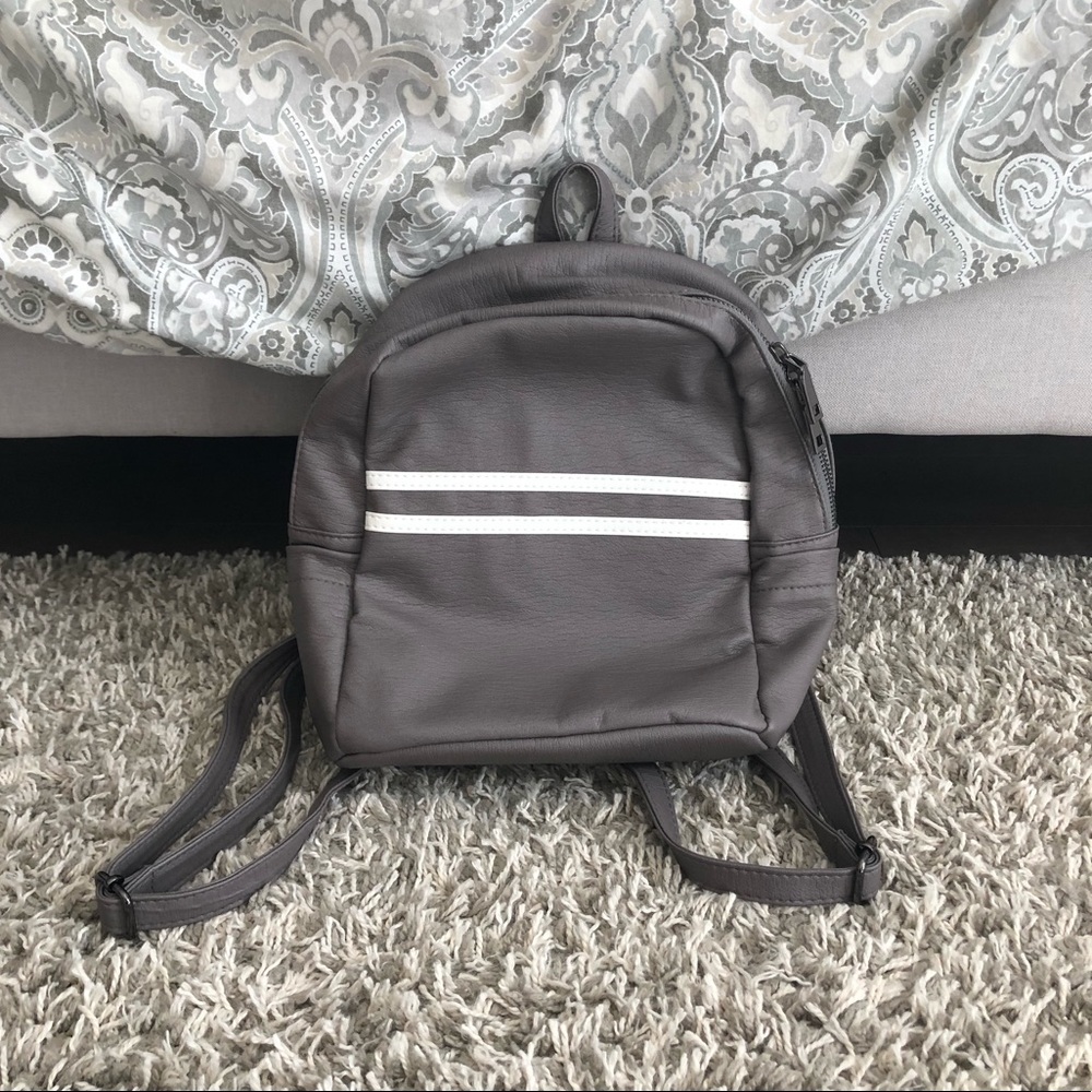 mini faux leather backpack